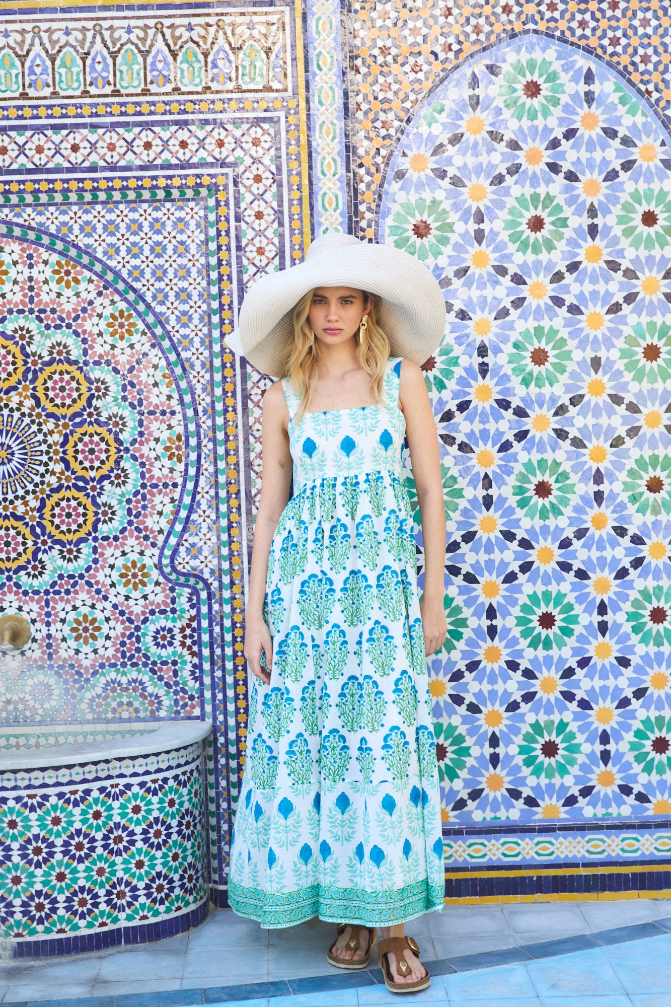 LILY MAXI DRESS RAHA BLUE