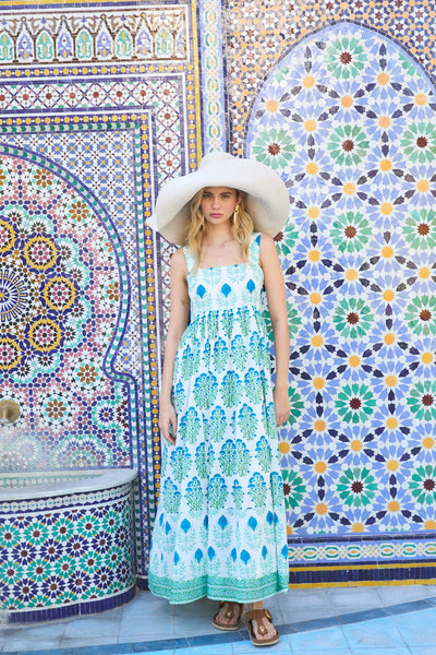 LILY MAXI DRESS RAHA BLUE