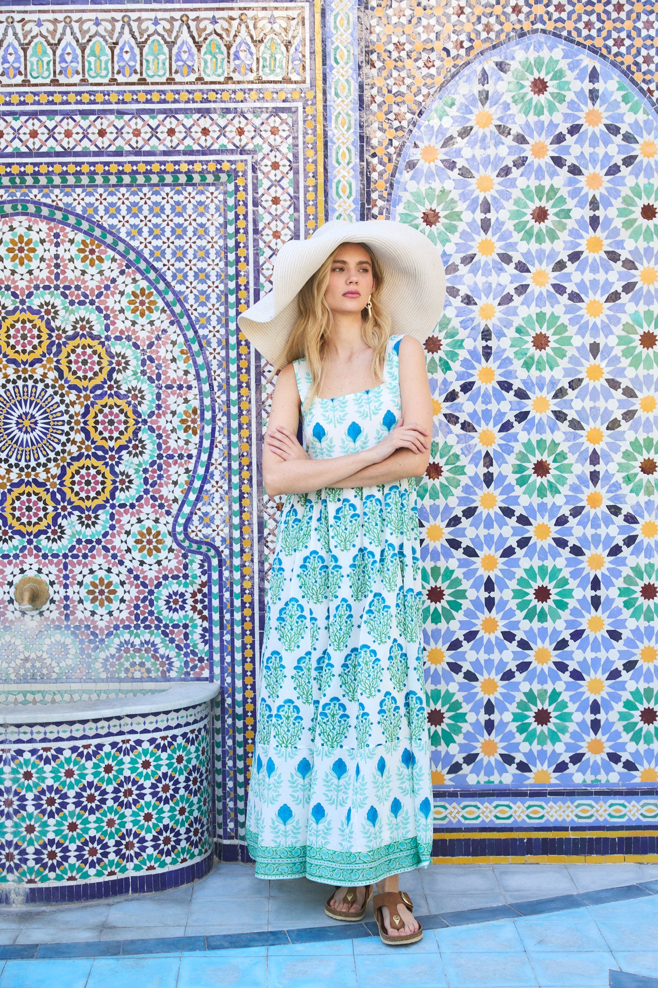 LILY MAXI DRESS RAHA BLUE