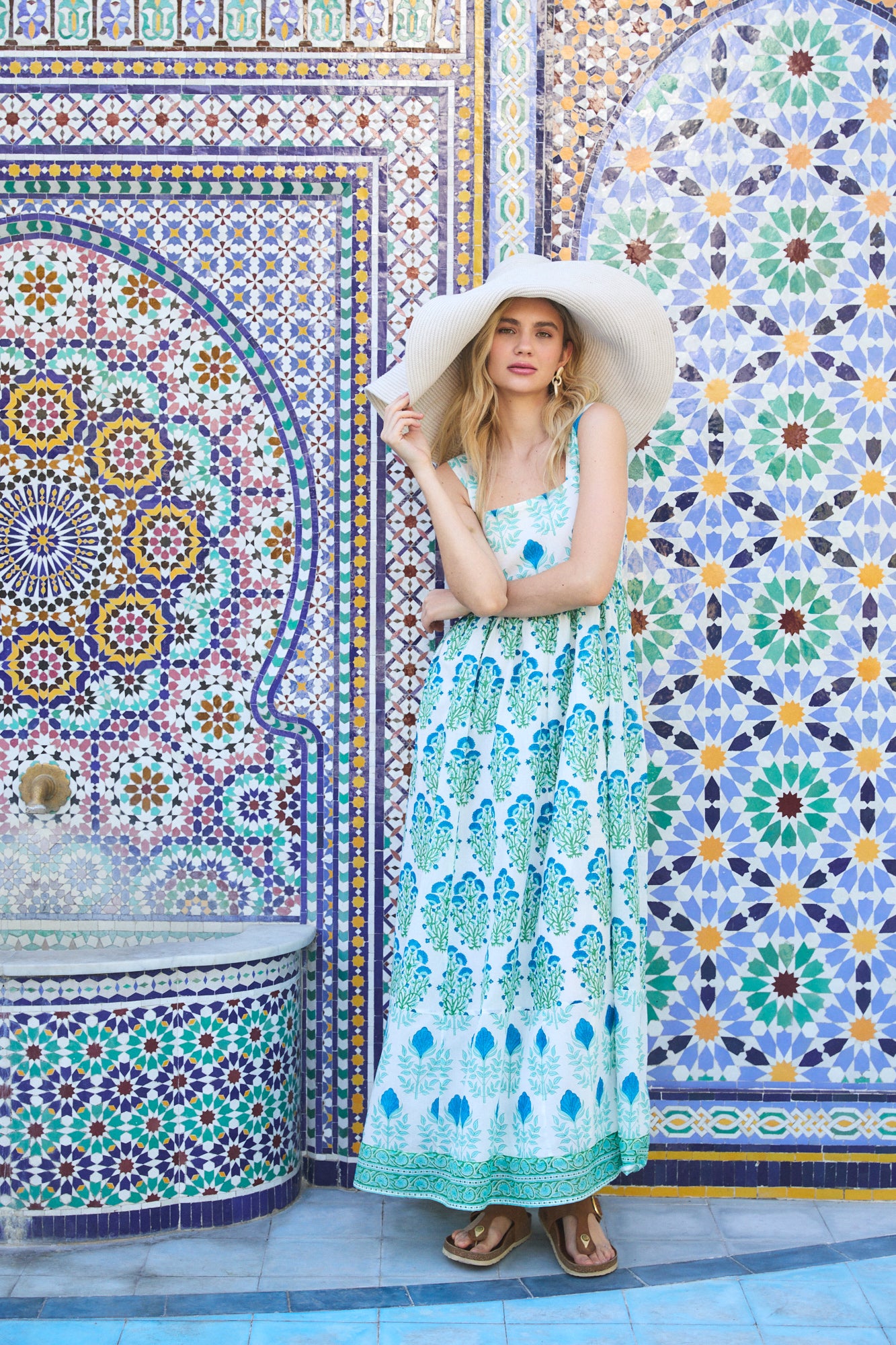 LILY MAXI DRESS RAHA BLUE