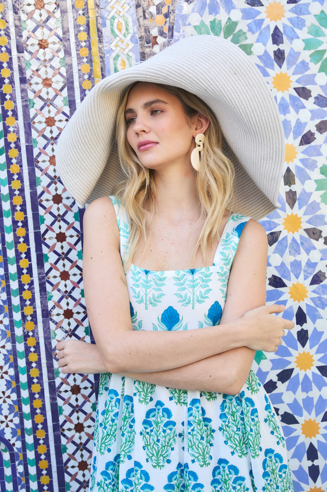 LILY MAXI DRESS RAHA BLUE