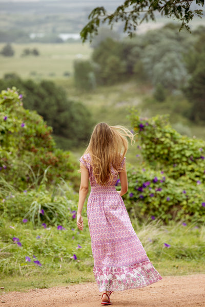 HILDA MIDI DRESS MIXCO PINK