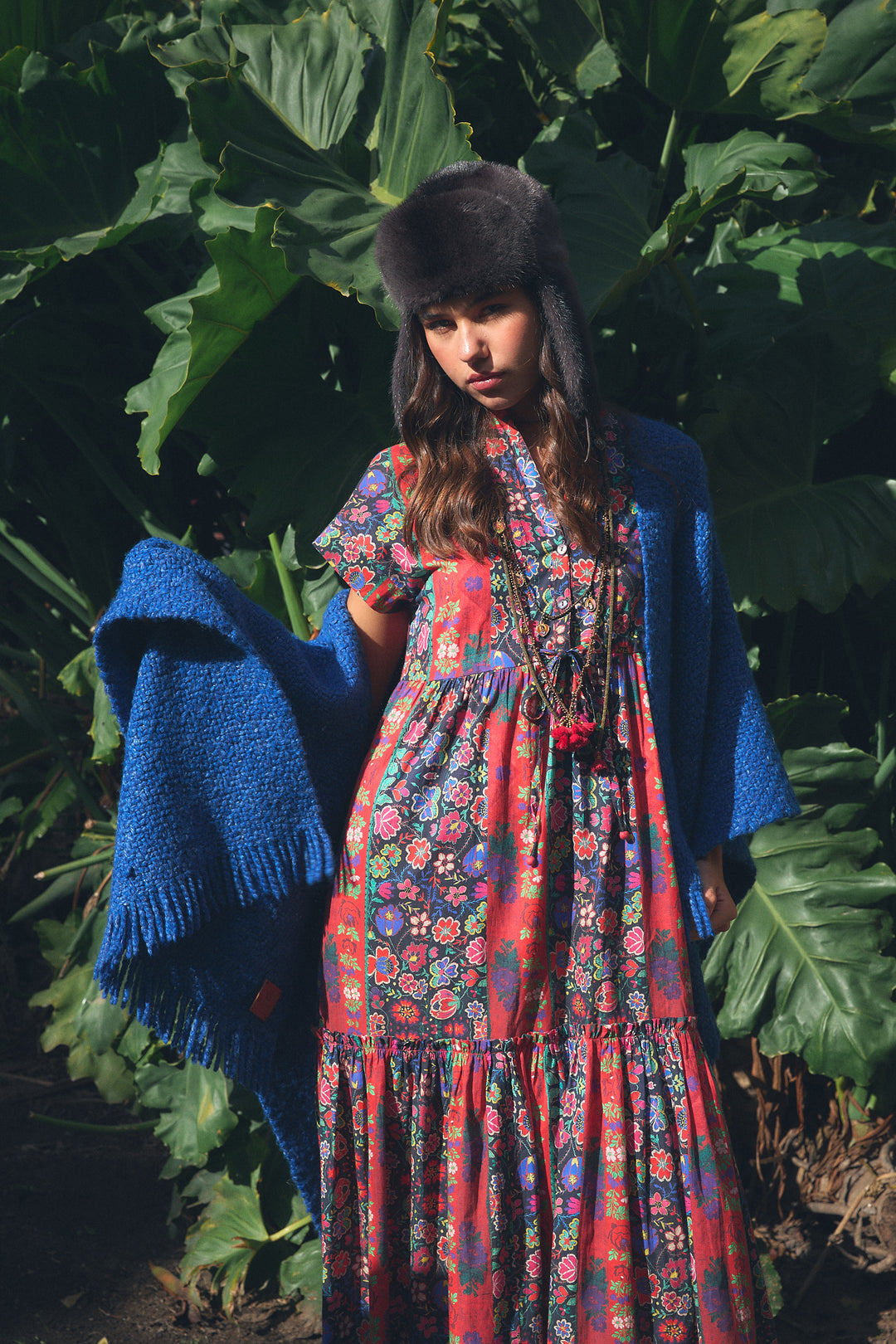 ro's garden mumi midi dress MUMI MIDI DRESS LEE RED RED / LEE / S