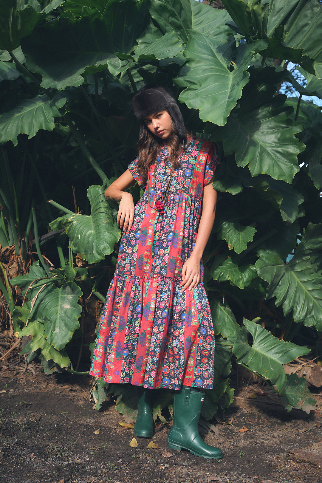 MUMI MIDI DRESS YESHI RED – Ros-Garden