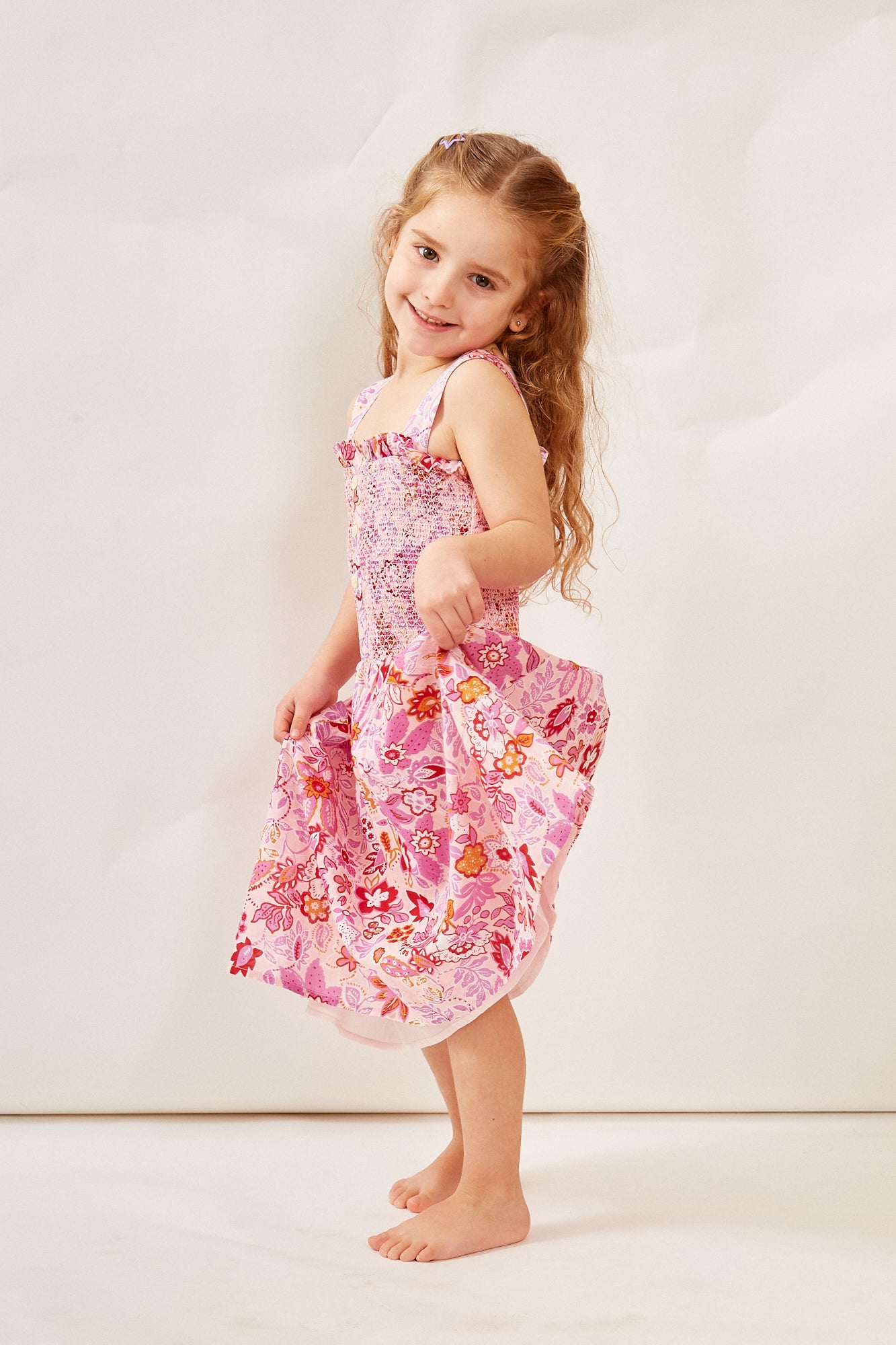 POLLY GIRLS DRESS PALERMO PINK