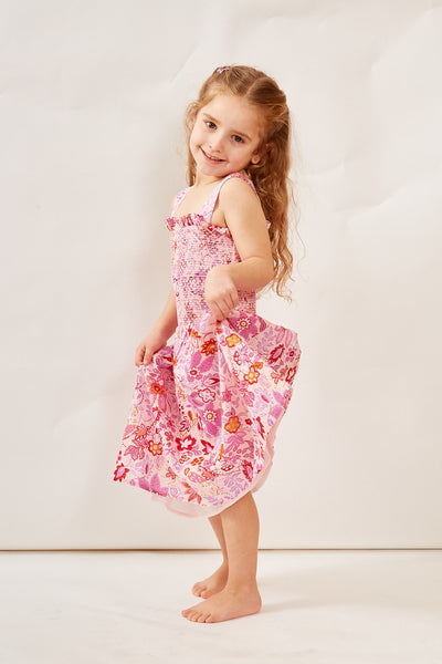 POLLY GIRLS DRESS PALERMO PINK