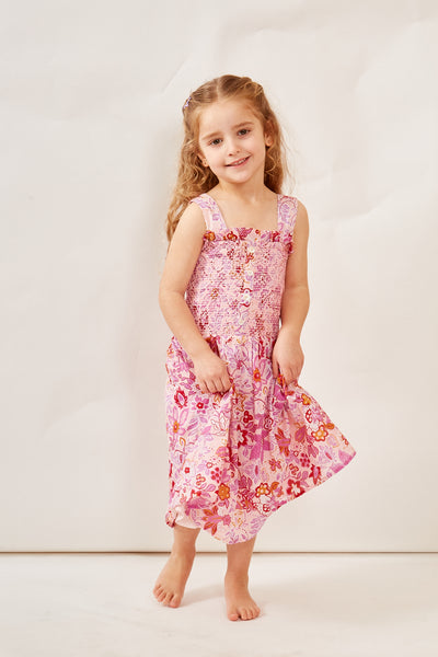POLLY GIRLS DRESS PALERMO PINK