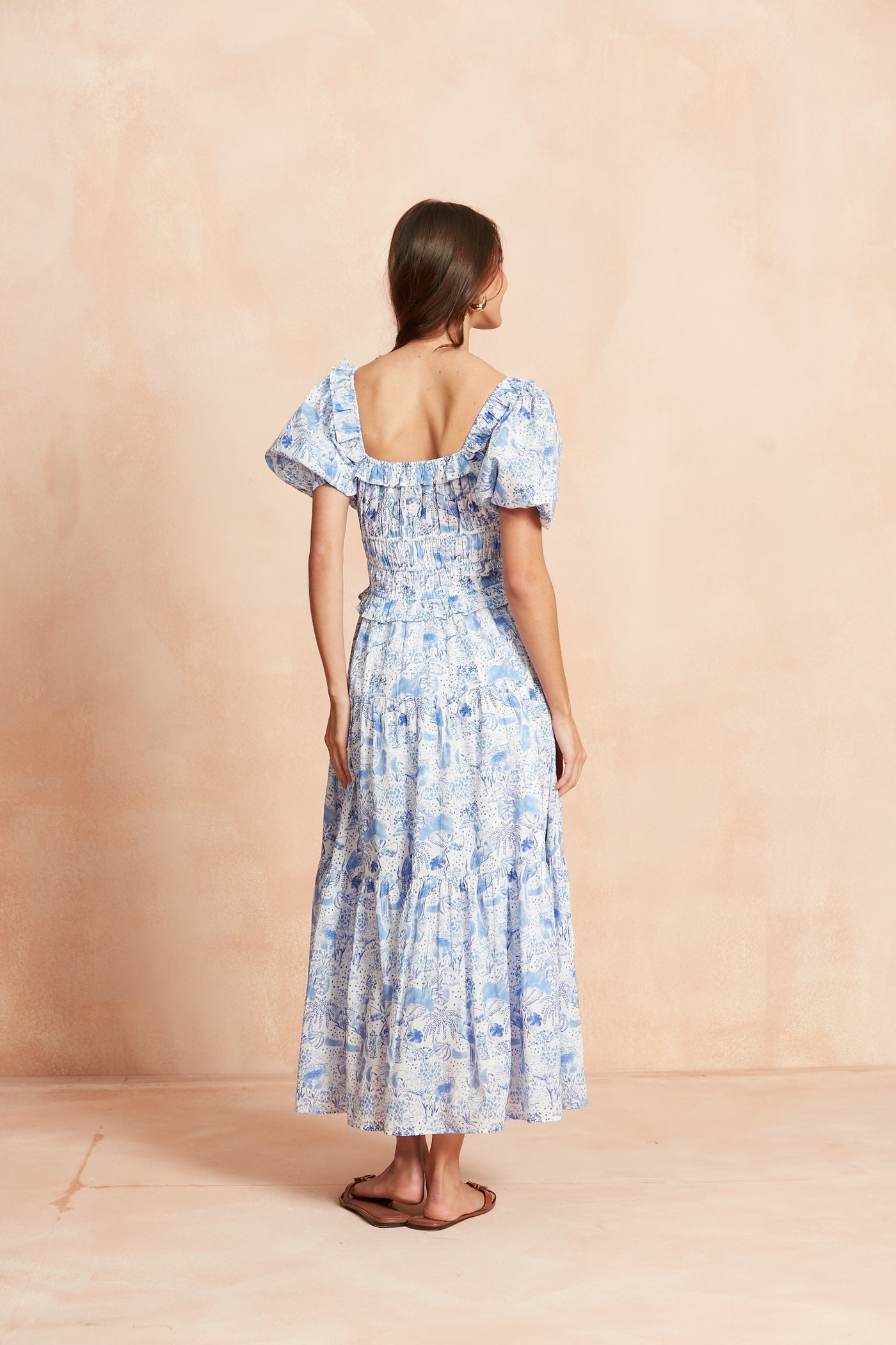 PERCY MIDI DRESS ANAPLOIS BLUE