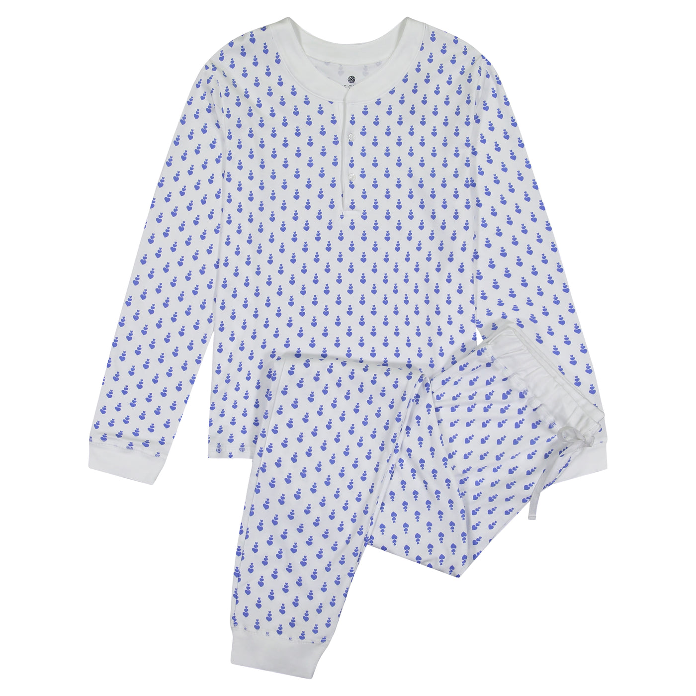 PIPPA WOMEN'S PAJAMA SET PETIT COEUR BLUE