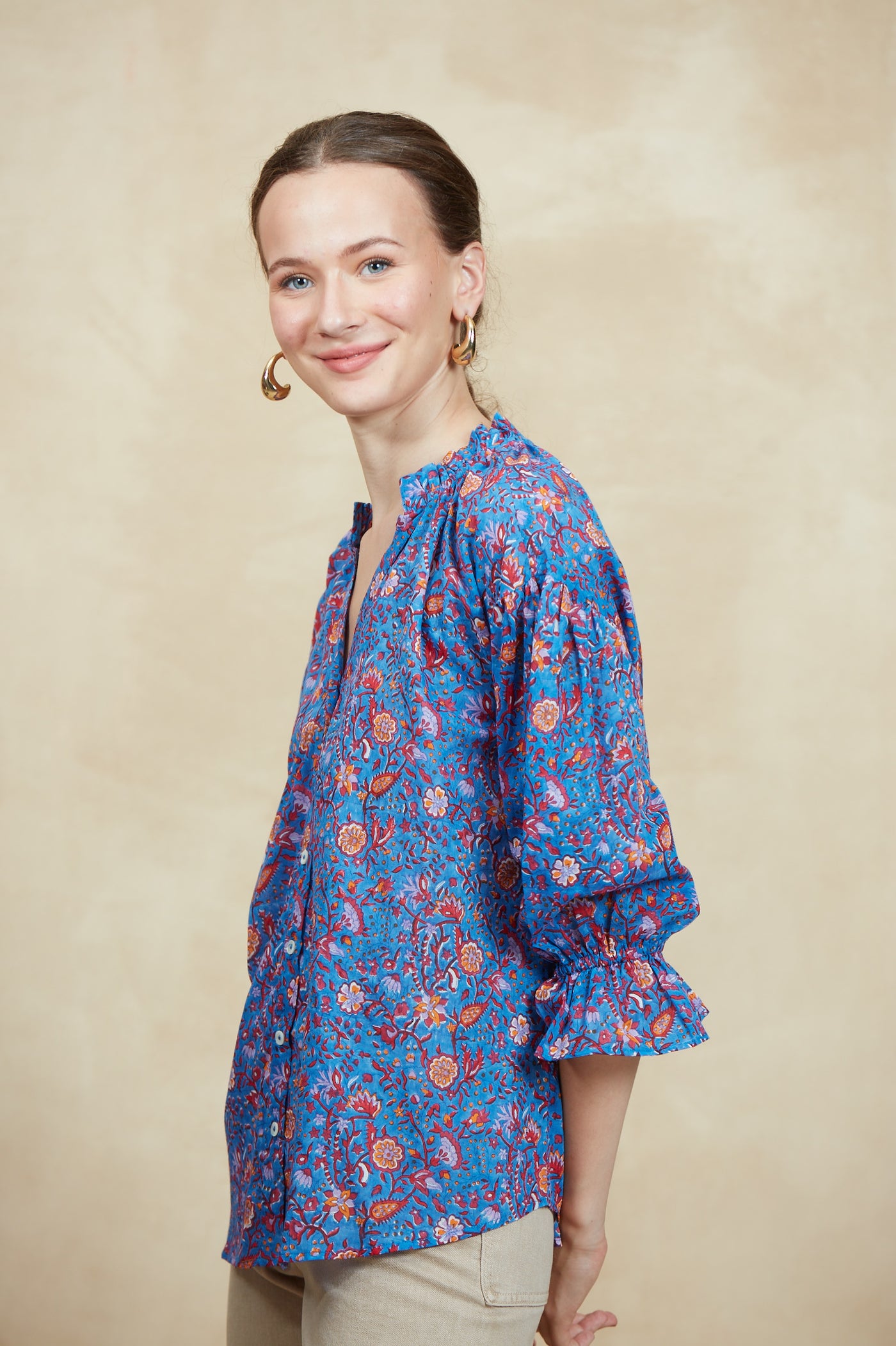RACHEL SHIRT CEZANNE BLUE