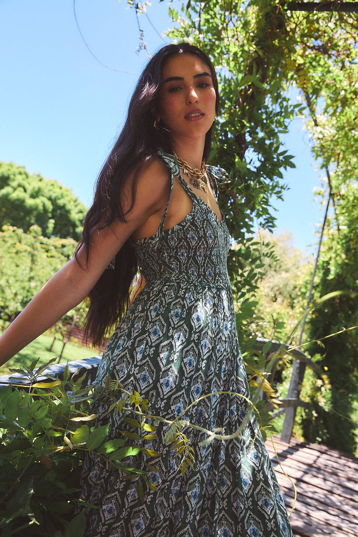 REECE MAXI DRESS INDRA GREEN  Ros-Garden