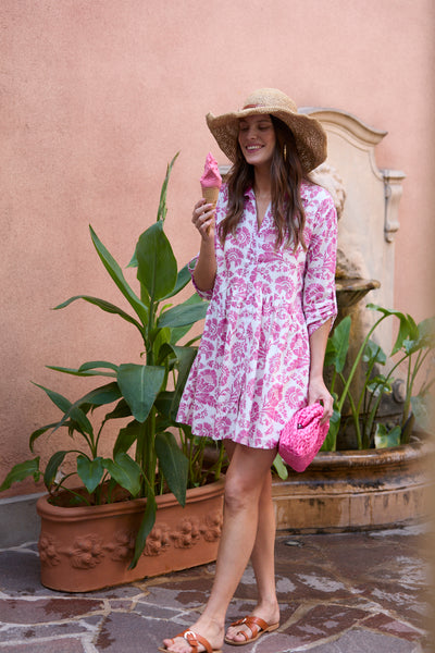 DEAUVILLE SHORT DRESS ST REMY PINK