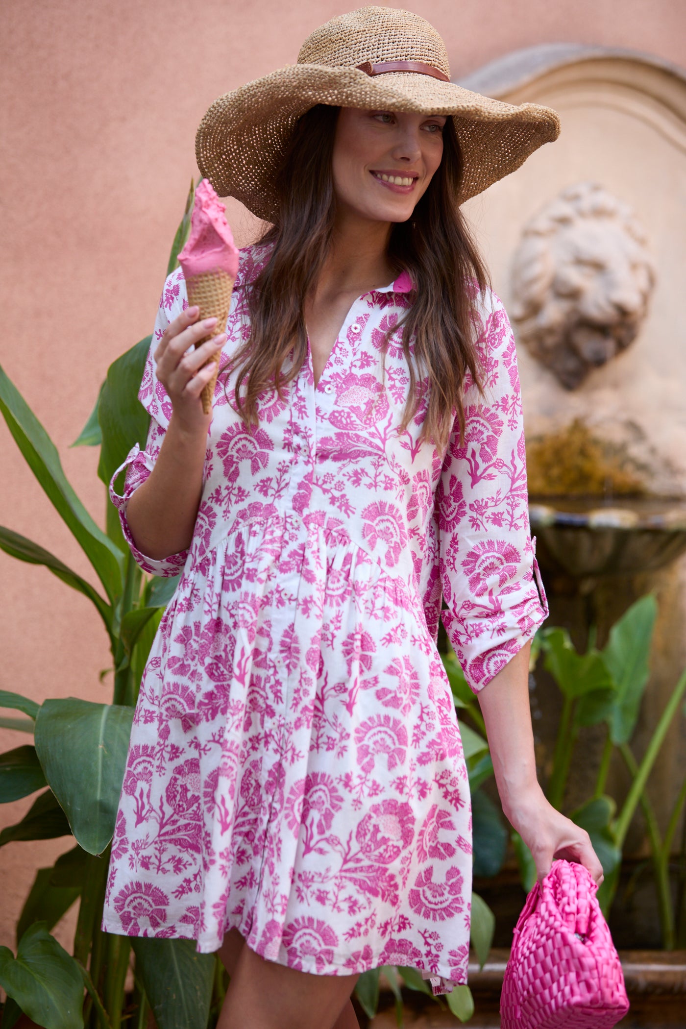 DEAUVILLE SHORT DRESS ST REMY PINK