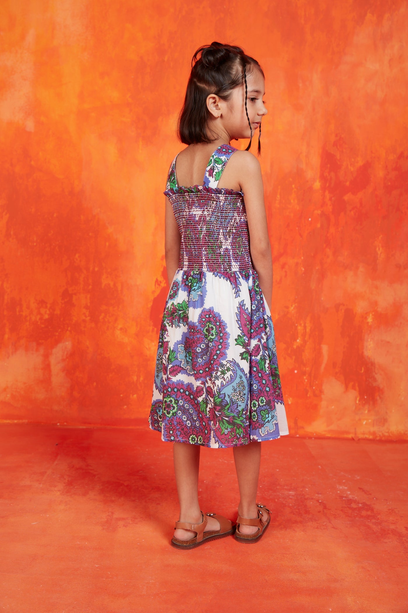 POLLY GIRLS DRESS LUCINDA VIOLET