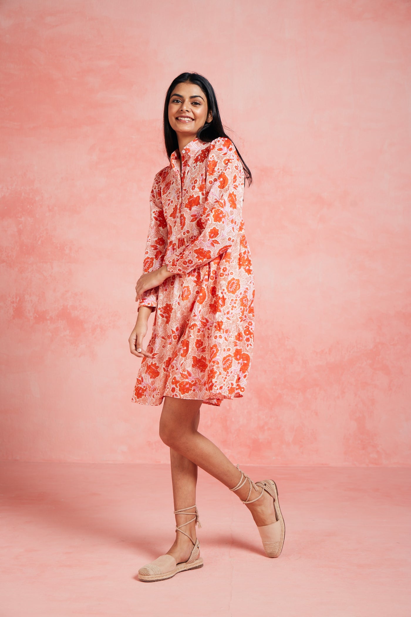 ROMY SHORT DRESS JUANA PINK