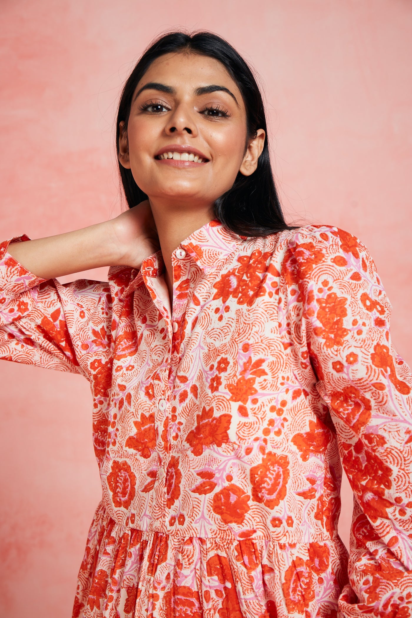 ROMY SHORT DRESS JUANA PINK