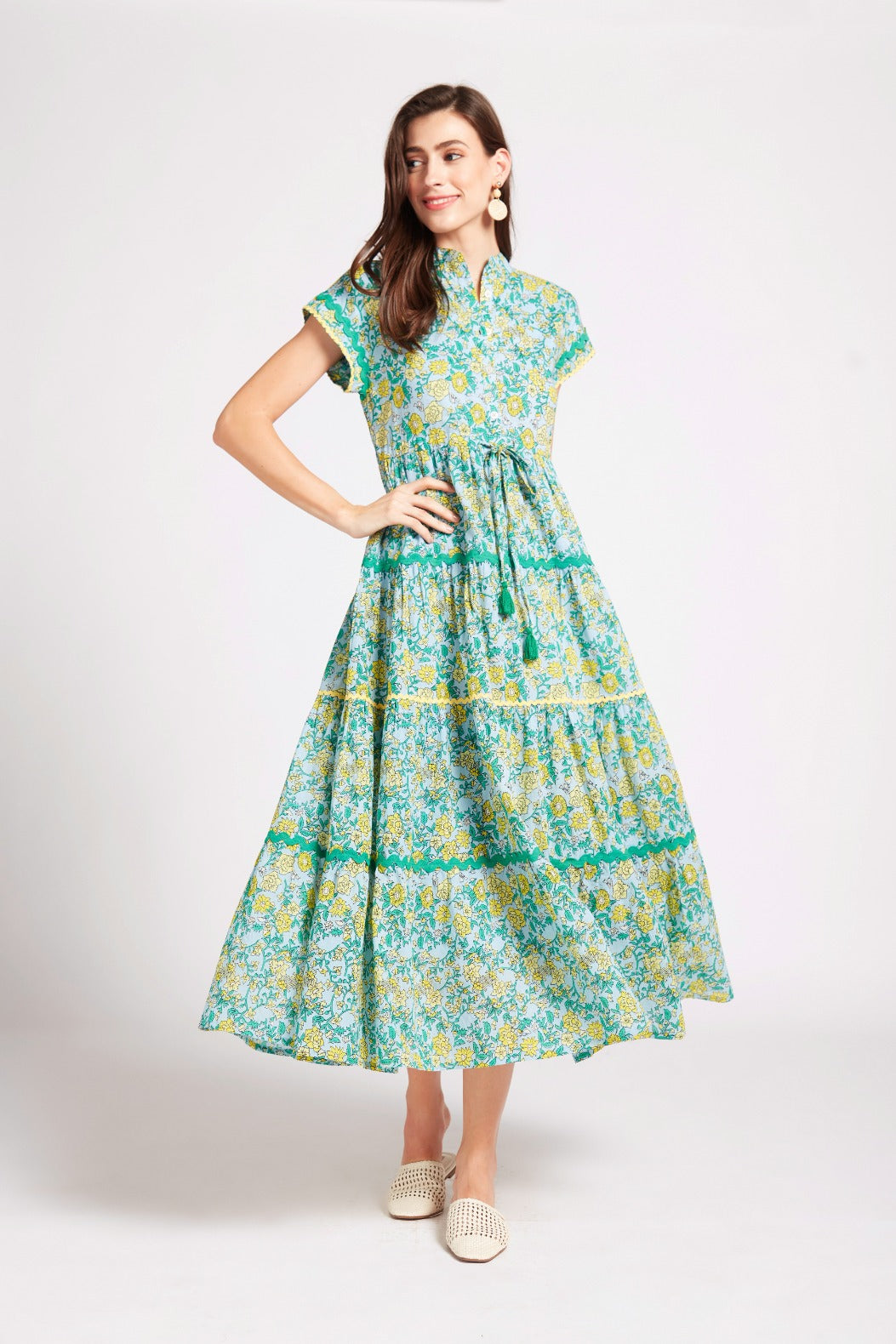 MUMI DRESS CELINA TURQUOISE