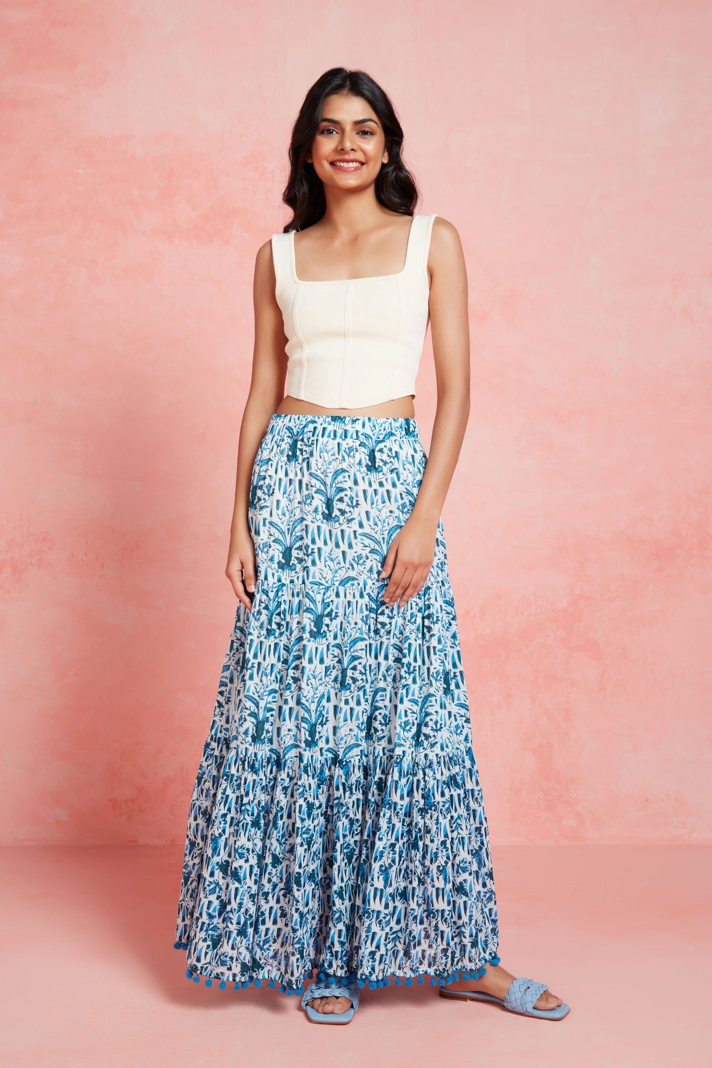 FRILLY SKIRT JOSIE BLUE