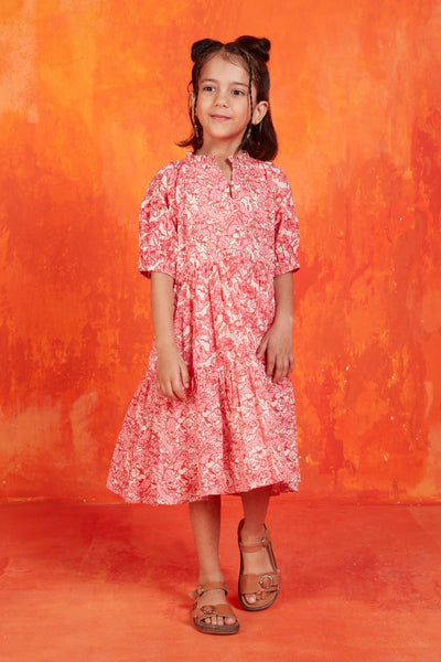 PERRY GIRLS DRESS DRESDEN  PINK