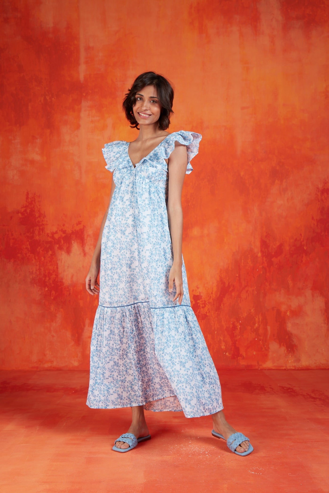 JASMIN DRESS LUCRECIA BLUE