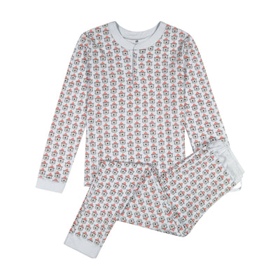 PIPPA WOMEN'S PAJAMA SET BIZZY BEAR FROST