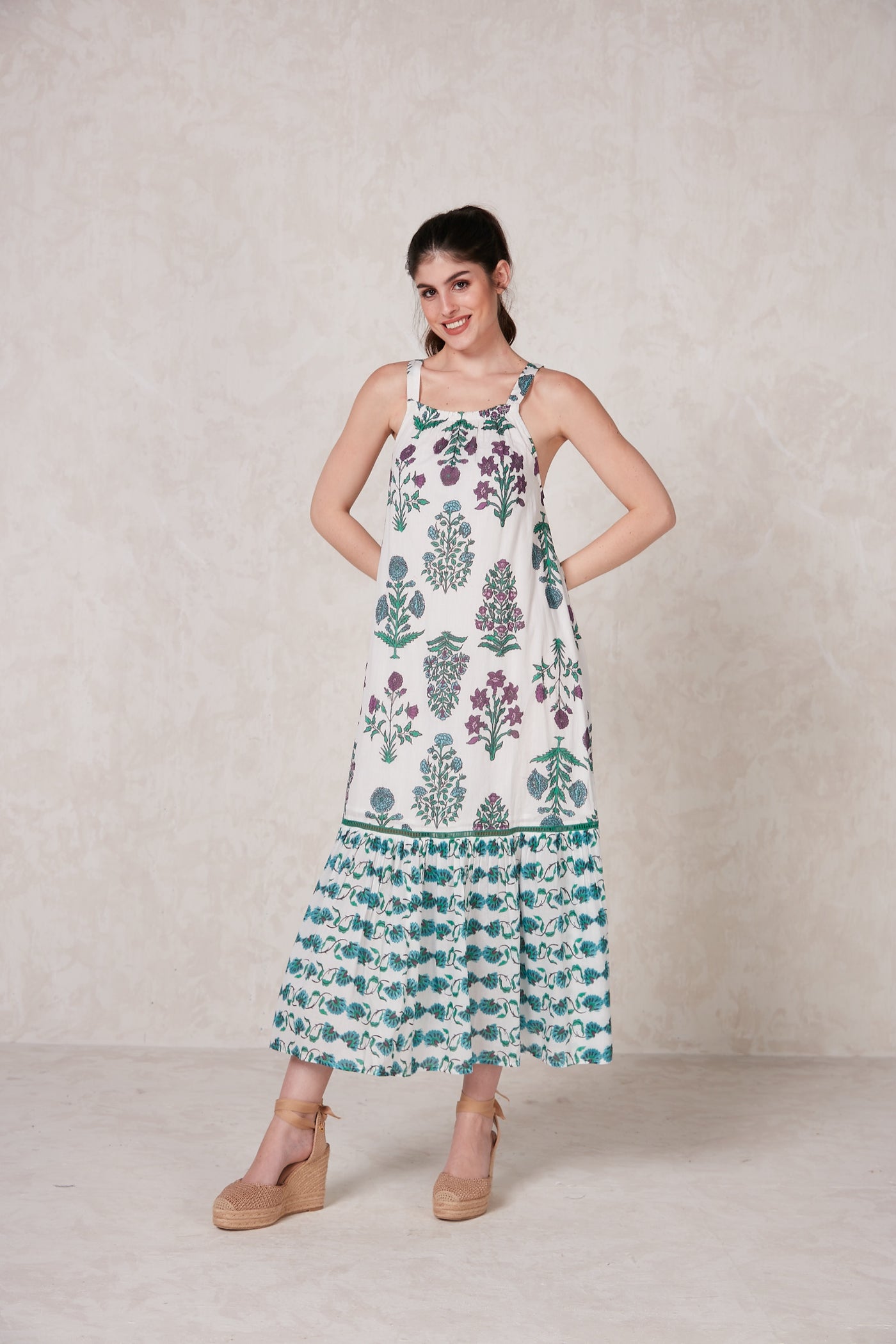 THEODORE MAXI DRESS OLYMPIA VIOLET