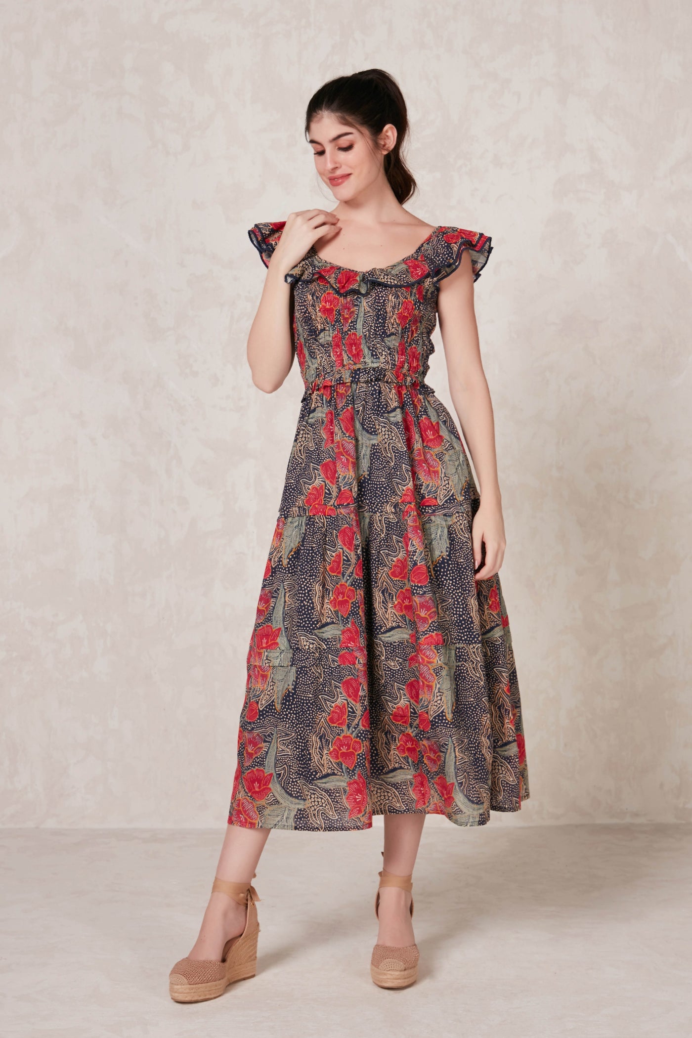TUSCANY MIDI DRESS ORION BLACK