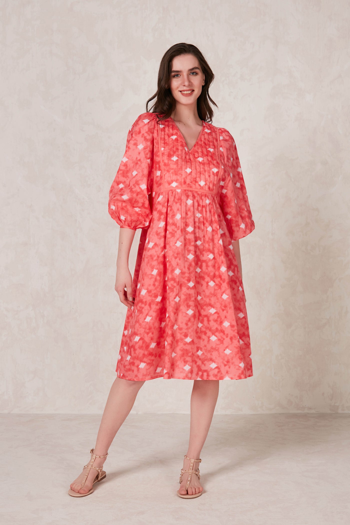 IRELAND MIDI DRESS OKARI PINK