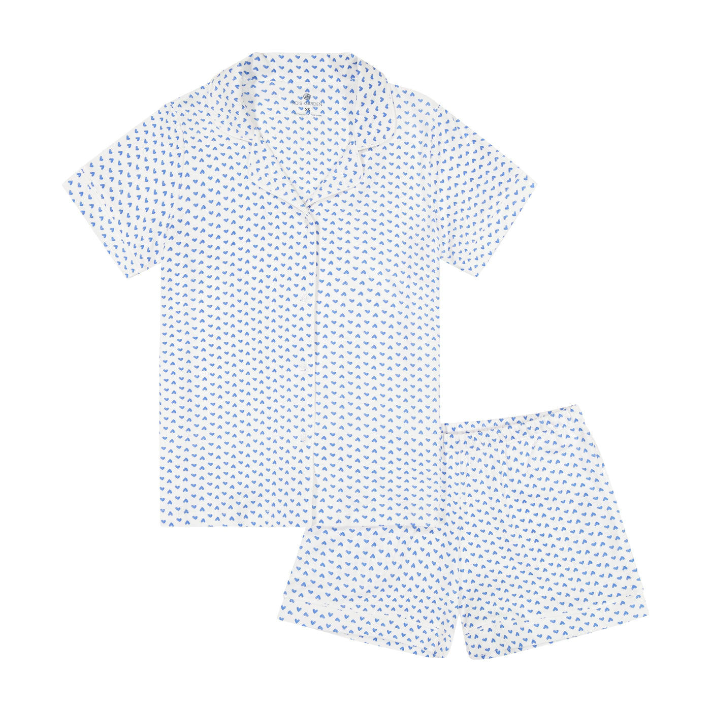 CORA WOMENS SHORT PAJAMA SET AMOUR BLUE