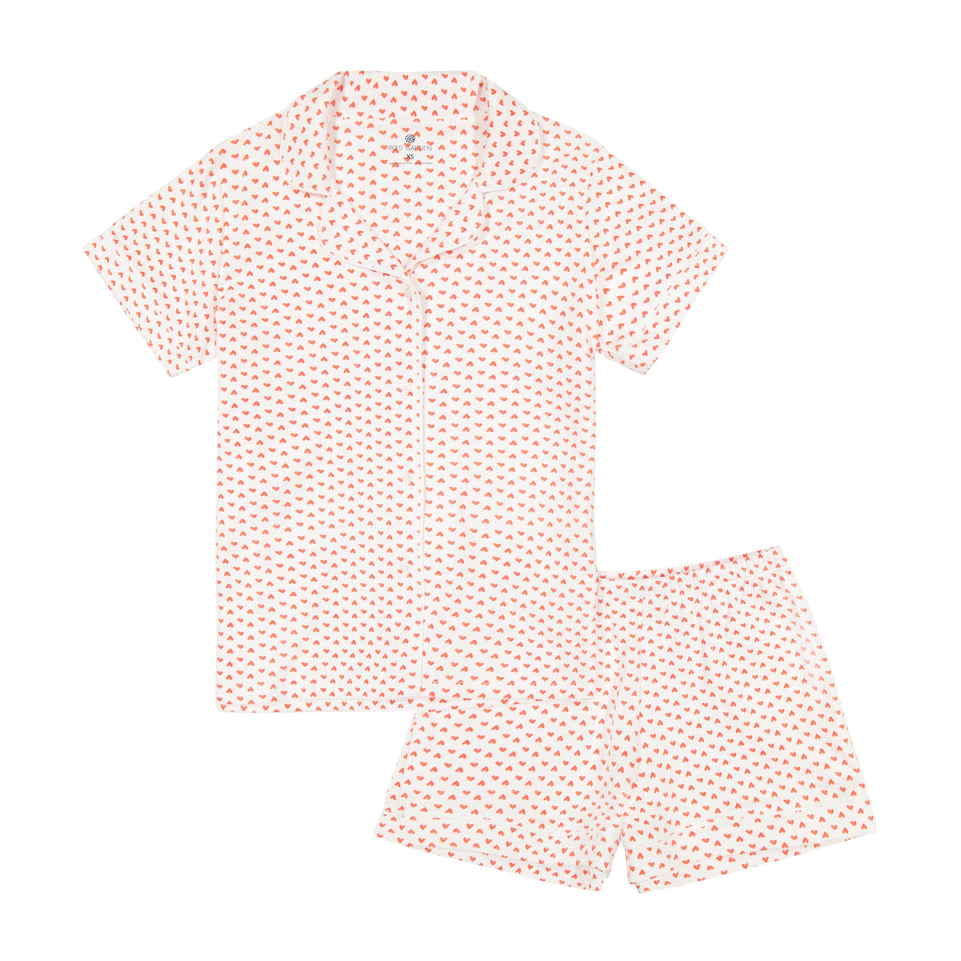 CORA WOMENS SHORT PAJAMA SET AMOUR RED