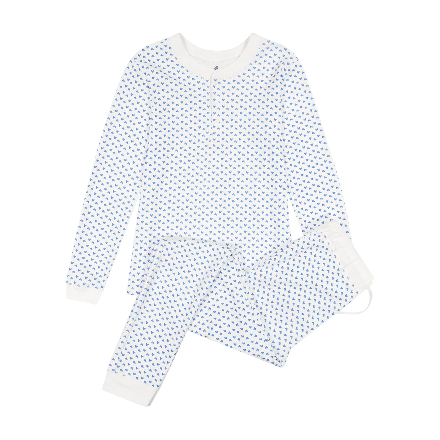 PIPPA WOMENS PAJAMA SET AMOUR BLUE