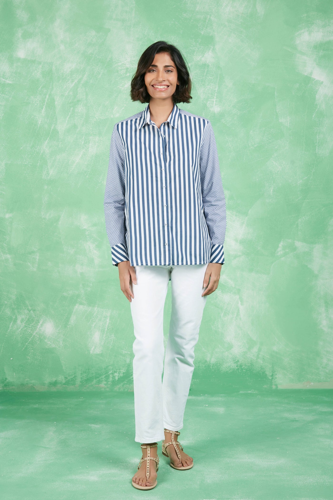 NATAL SHIRT STRIPES BLUE
