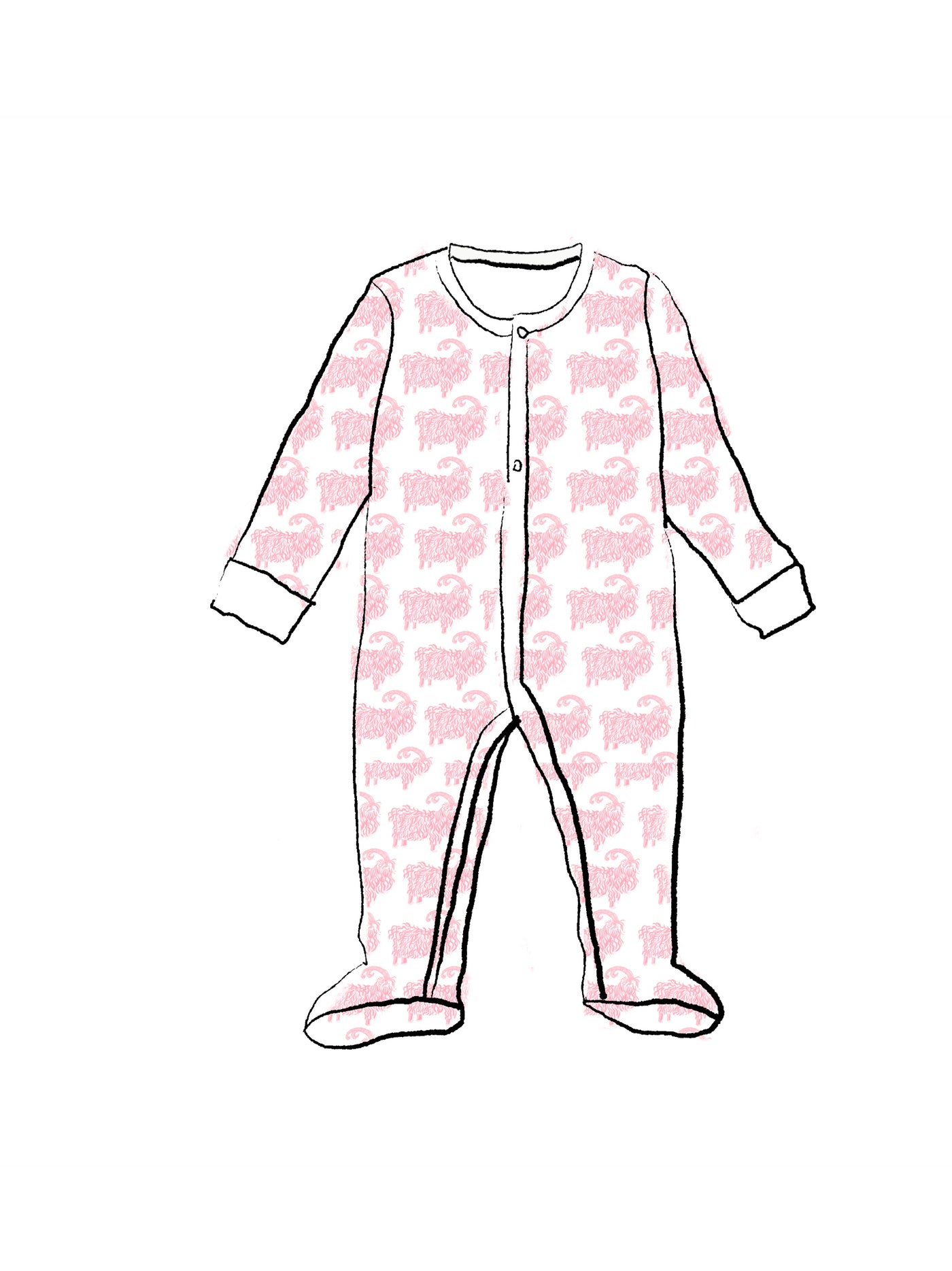 CASEY INFANT PAJAMA SUIT  KASH  BABY PINK