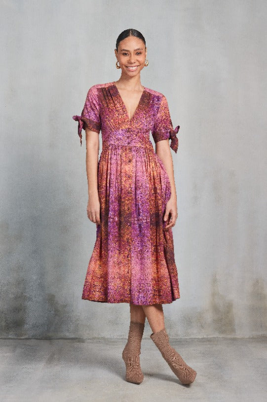 ASHLEY MIDI DRESS LAHORE LILAC