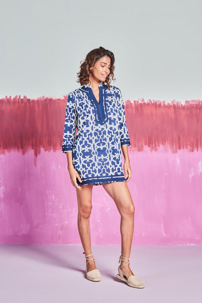 TOKYO SHORT KURTA CHIA NAVY