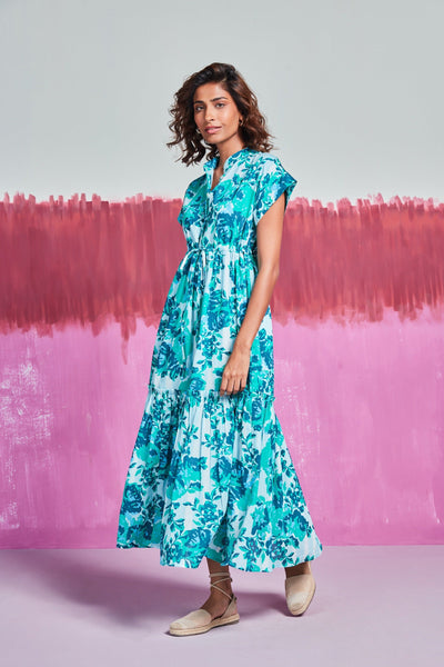 MUMI MIDI DRESS PETUNIA LIGHT BLUE