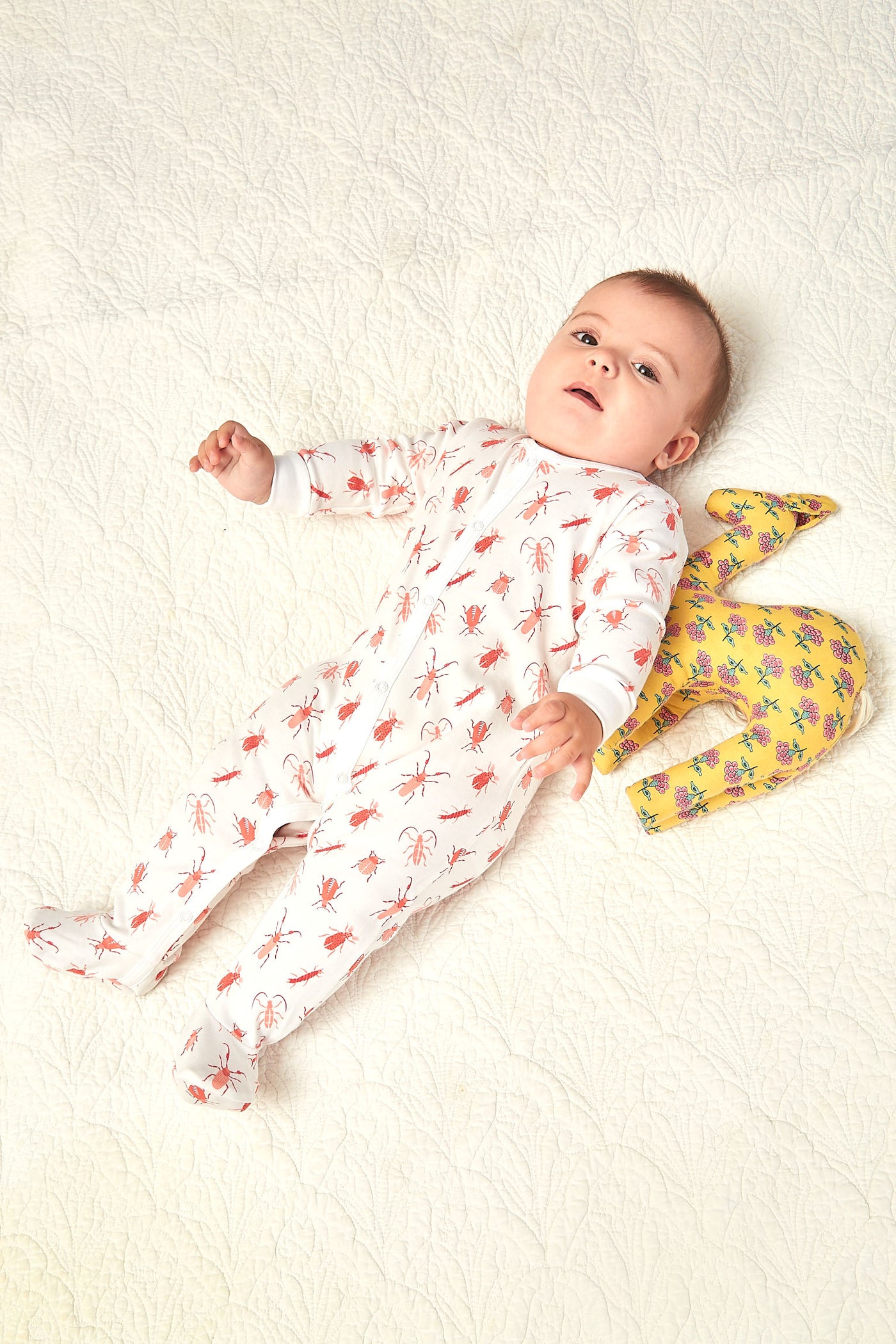 CASEY INFANT PAJAMA SUIT BUGSY RED