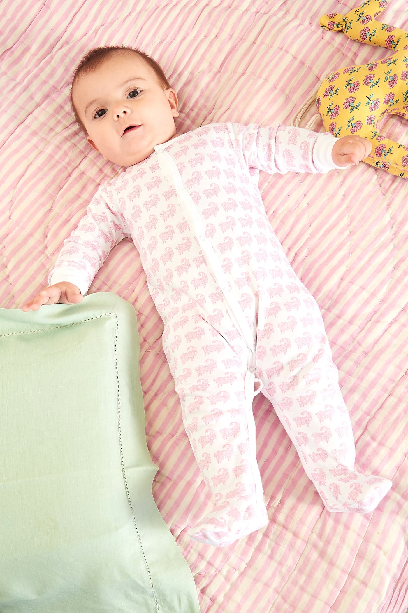 CASEY INFANT PAJAMA SUIT  KASH  BABY PINK