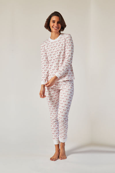 PIPPA WOMEN'S PAJAMA SET CUPID RED