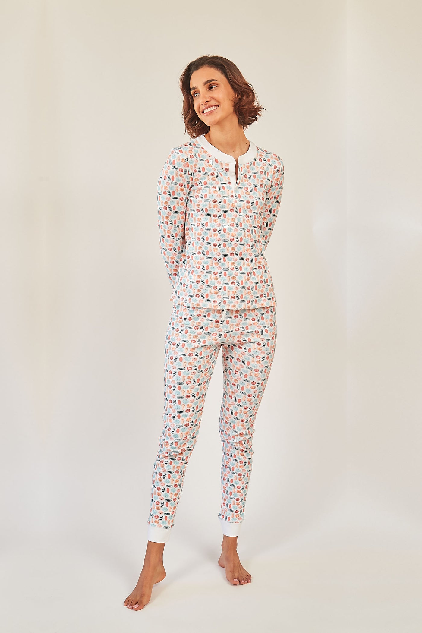 PIPPA WOMEN'S PAJAMA SET PUMPKINS MULTI