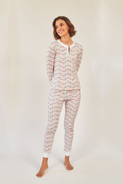 PIPPA WOMEN'S PAJAMA SET PUMPKINS MULTI