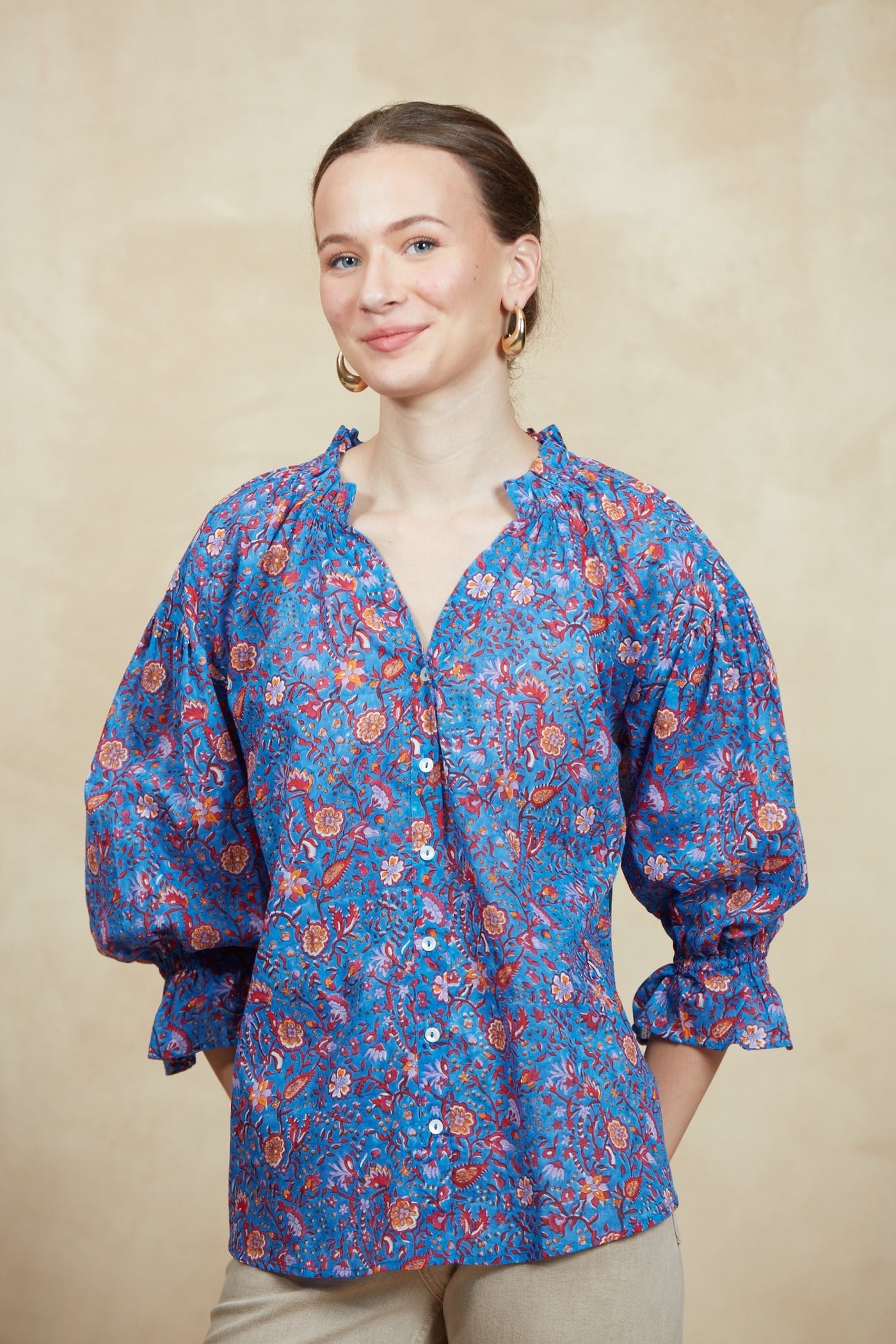 RACHEL SHIRT CEZANNE BLUE