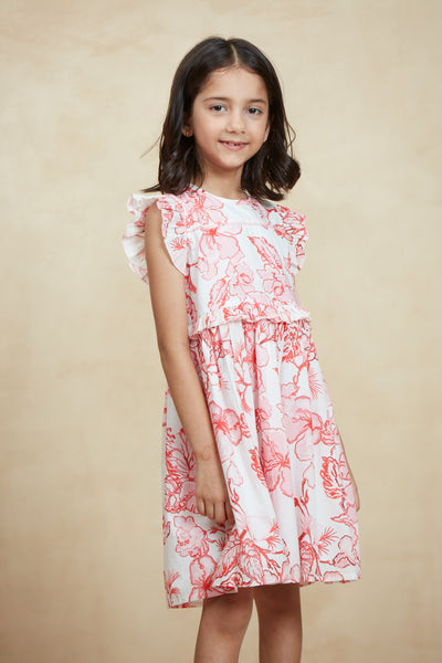 NICOLE GIRLS DRESS MICAELA LIGHT PINK