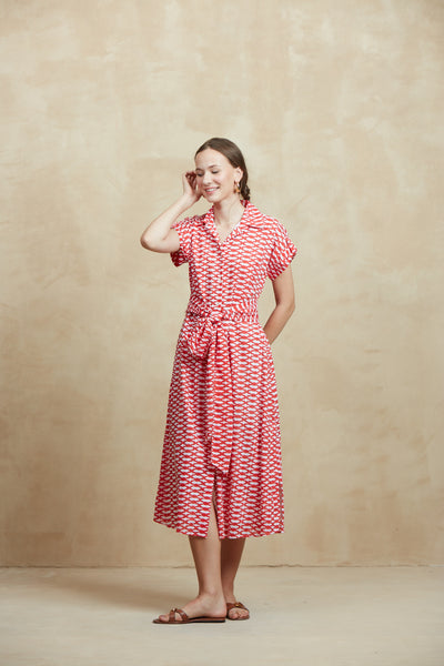 CATHERINE MAXI DRESS CAPRI RED