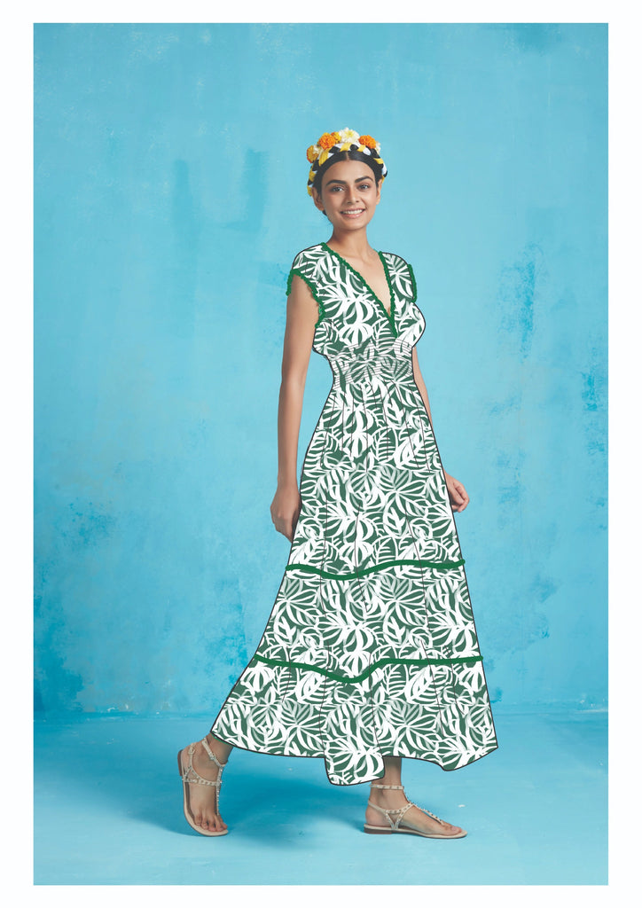 HILDA DRESS MIRNA GREEN – Ros-Garden