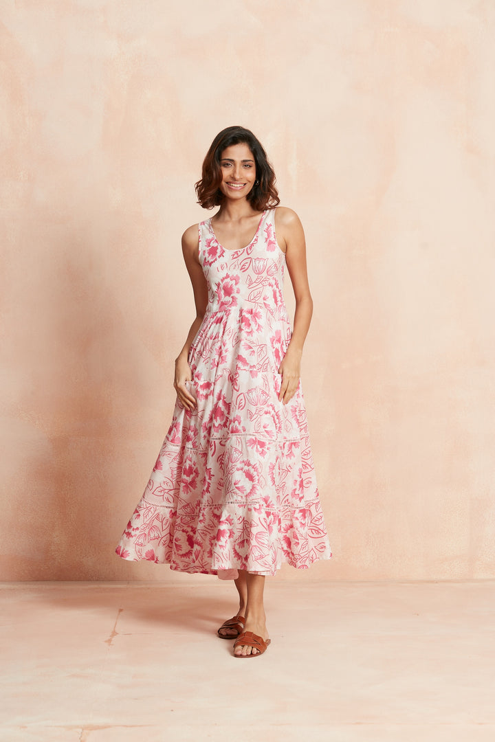 CAIRO MAXI DRESS VITTORIA PINK – Ros-Garden