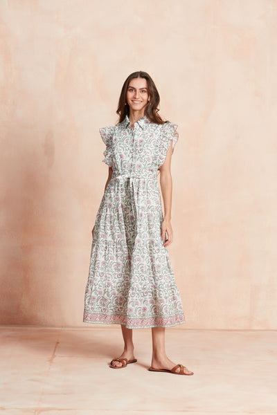 ERNESTINE MAXI DRESS BLUMENAU PINK