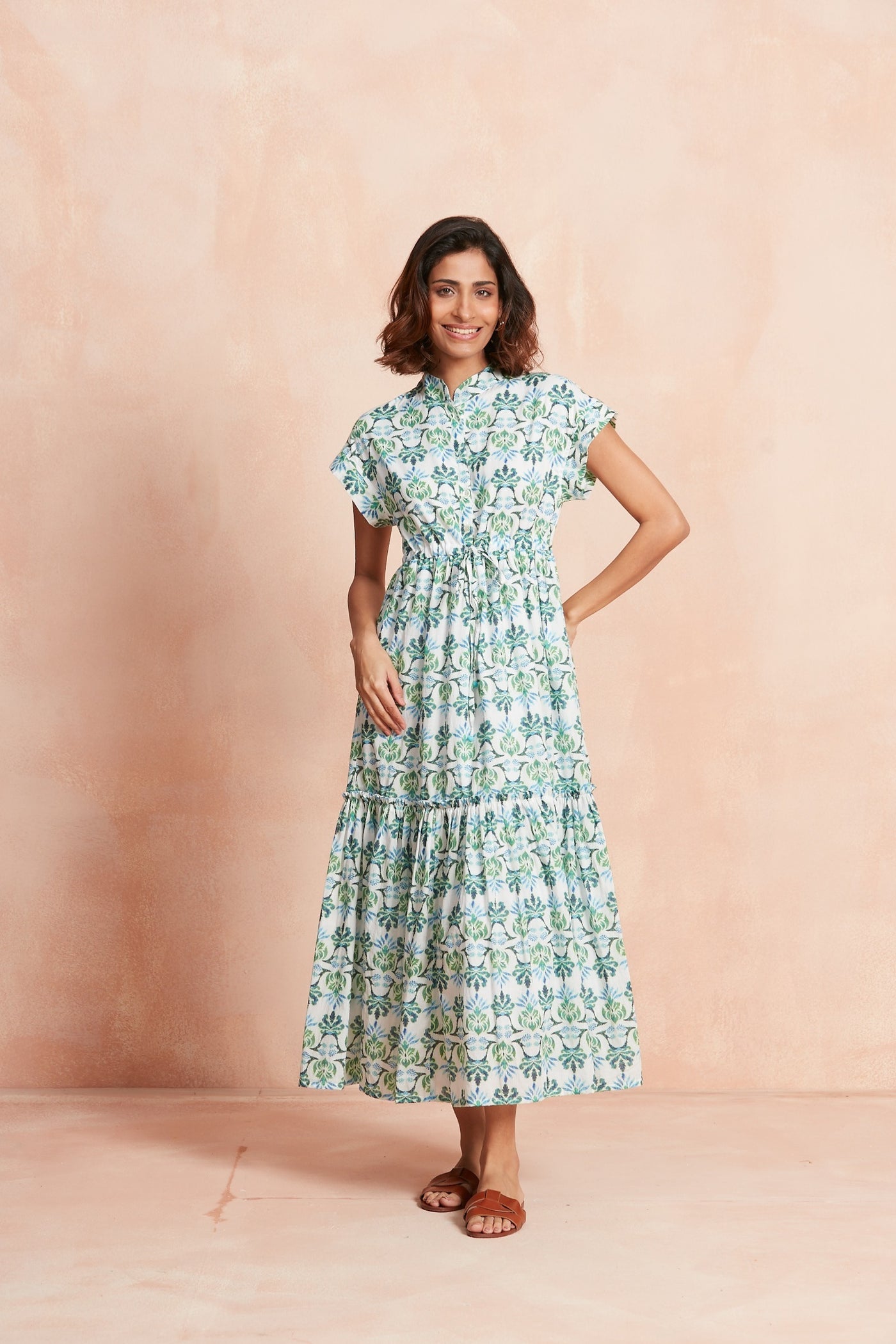 MUMI MIDI DRESS TERESINIA GREEN