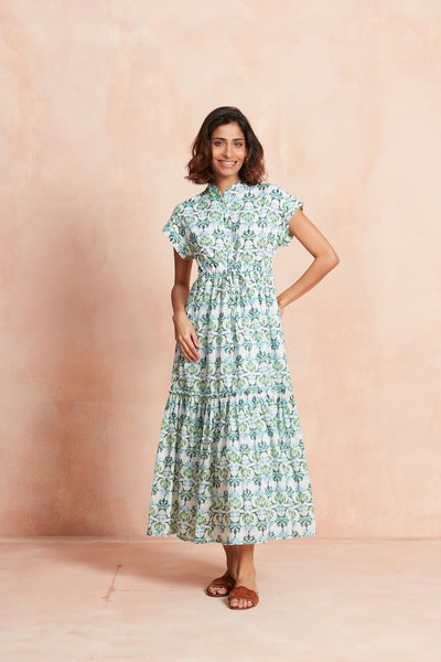 MUMI MIDI DRESS TERESINIA GREEN