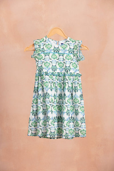 NICOLE GIRLS DRESS TERESINIA GREEN